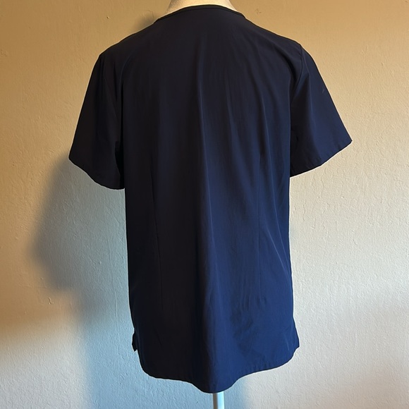 Navy Fion Lite Casma Scrub Top, Figs Size Small - Picture 3 of 5